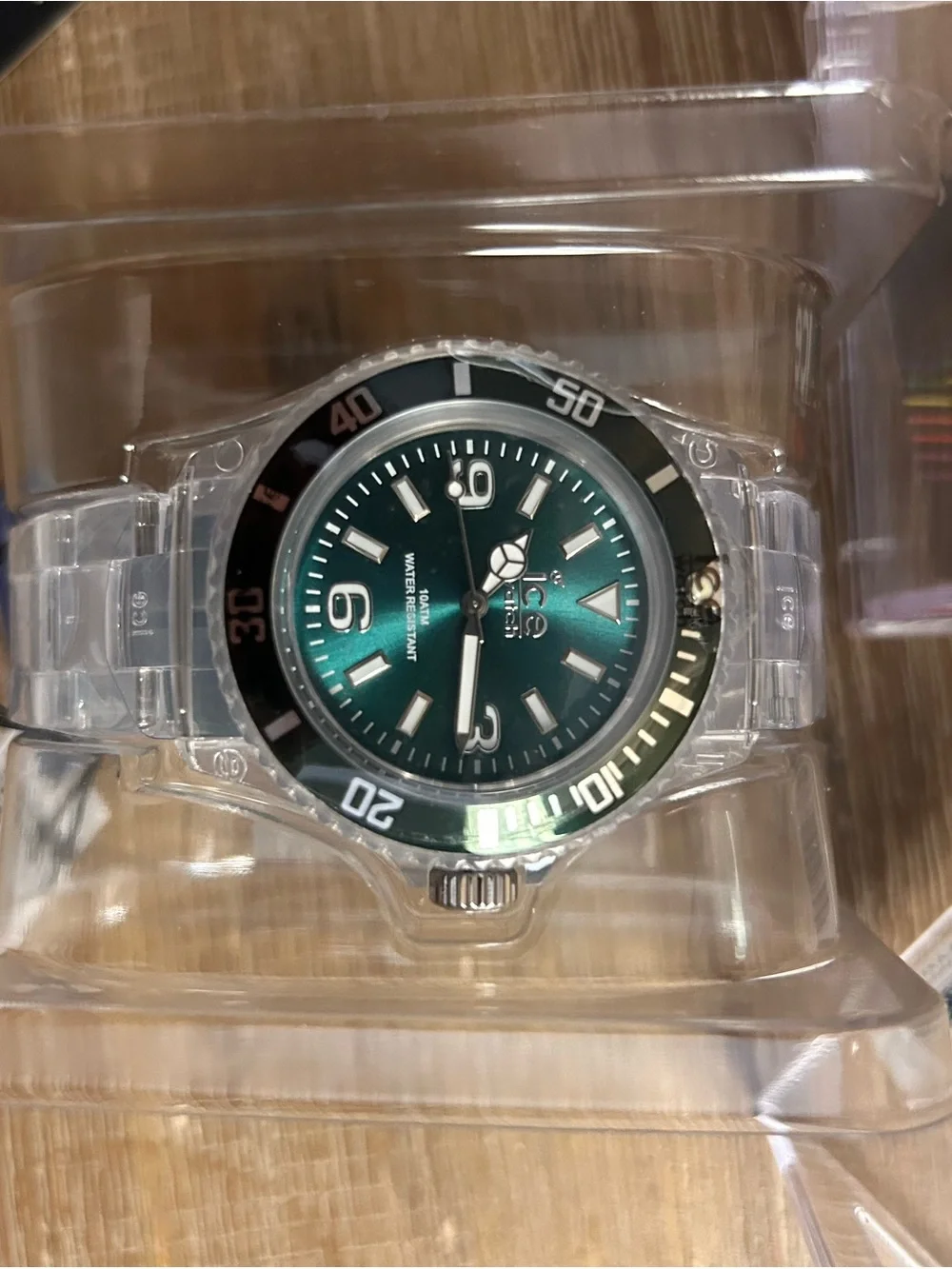 Ice Watch Transparent Case Green Dial Men's Watch